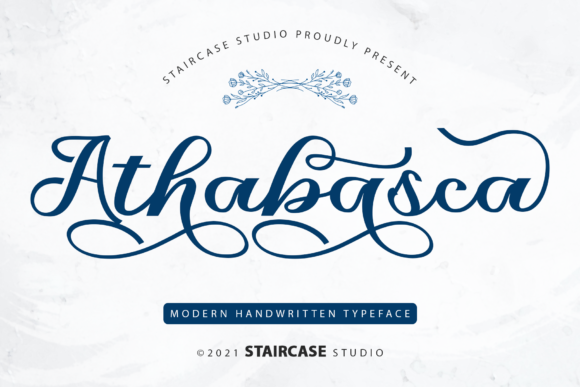Athabasca Font: Elegant Script for Craft Projects