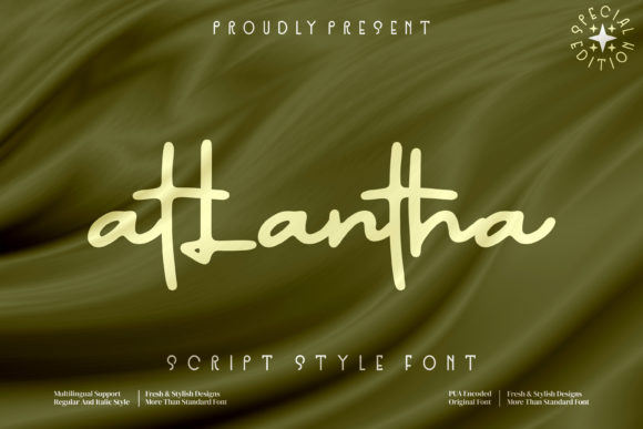 Atlantha: A Stylish Script Font for Business