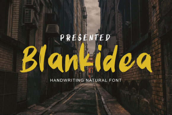 Blankidea: A Handwritten Font for Creative Projects