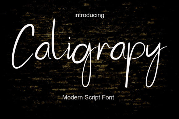 Caligrapy: A Stylish Font for Business