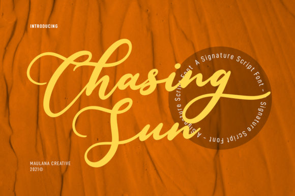 Chasing Sun: A Font for Campaign Creativity