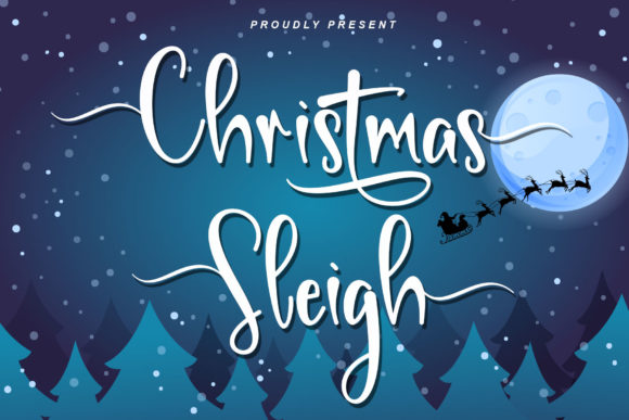 Christmas Sleigh Font for Creative Projects