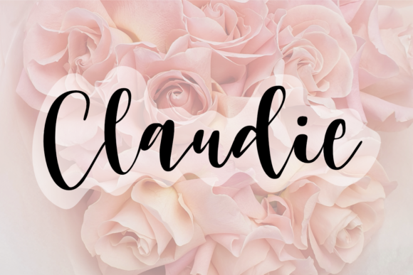 Claudie: A Romantic Font for Campaigns