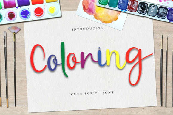 Coloring: A Font for Modern Marketing