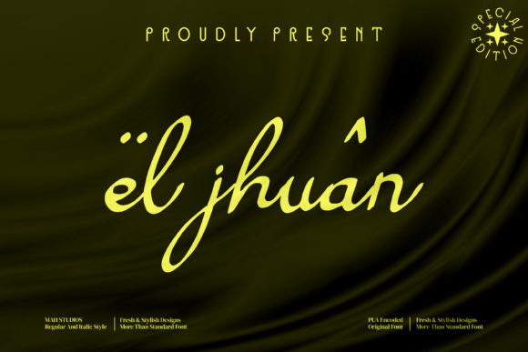 El Jhuan: A Handwritten Font for Editorial Design