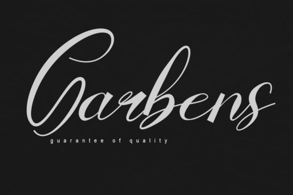 Garbens: A Luxurious Script Font for Crafters