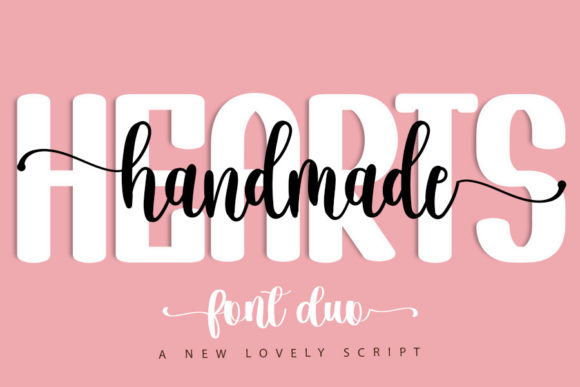 Hearts Handmade Font for Web Design