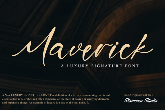 Maverick: A Luxurious Script Font