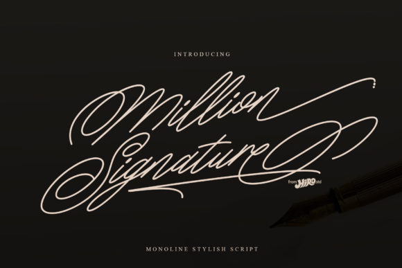 Million Signature: A Font That Elevates Your Brand