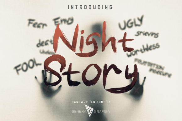 Night Story Font for Web Design