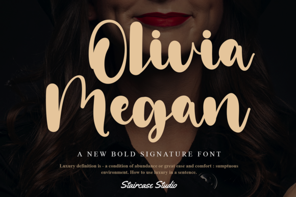 Olivia Megan: A Bold Handwritten Font