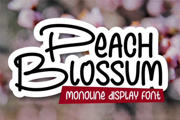 Peach Blossum Font for Business