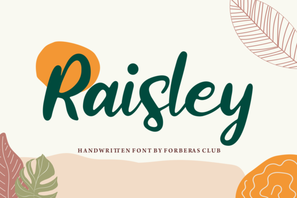 Raisley: A Fancy Handwritten Font