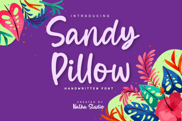 Sandy Pillow: A Handwritten Font for Creative Branding
