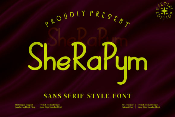 Sherapym: A Modern Font for Editorial Design