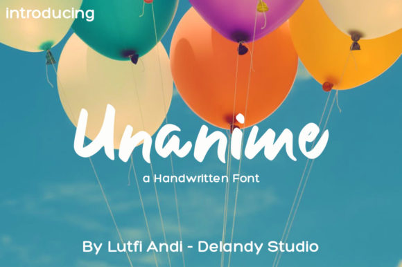 Unanime: A Bold Handwritten Font