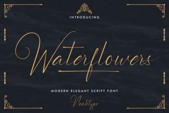 Waterflowers: A Font for Elegant Web Design
